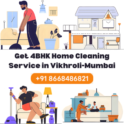 4BHK Home Cleaning Service in Vikhroli-Mumbai